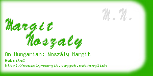 margit noszaly business card
